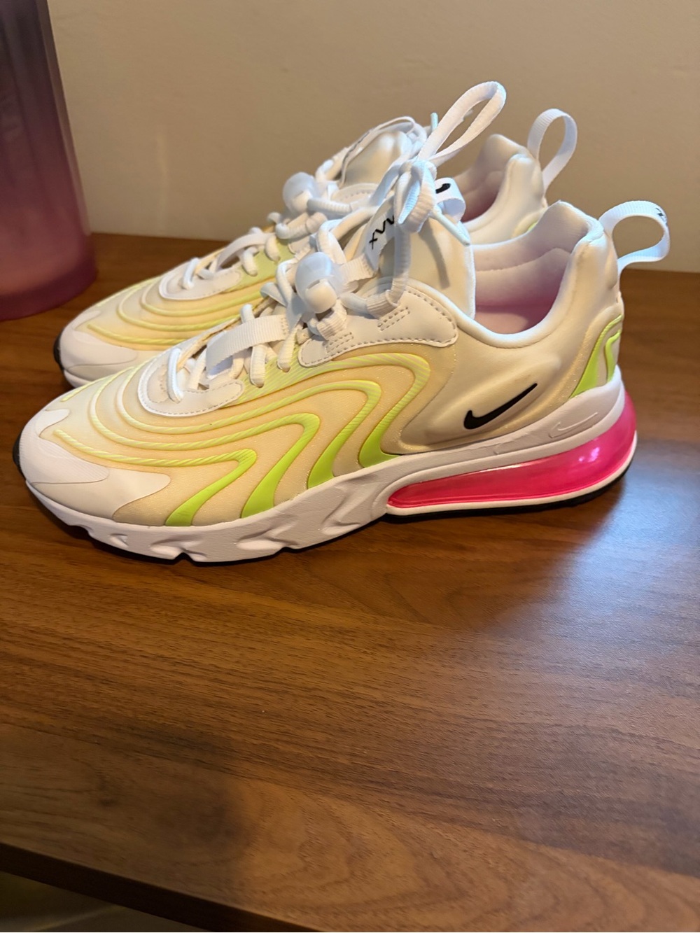 Nike  White Neon Yellow Pink Air Max 270